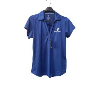 NWT Elevate Womens Ford Bronco Blue Short Sleeve Polo Shirt Size Medium NWT